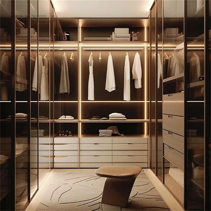 Modern Minimalist Compact Open Wardrobe